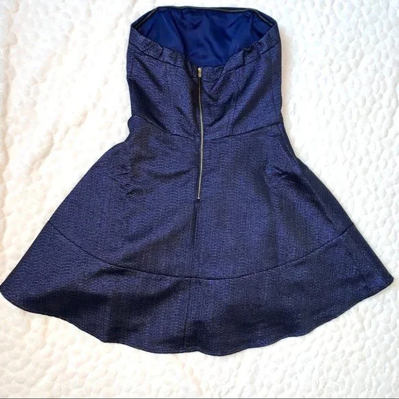 NEW Express Lace Casual Party Dress: Size 2 Blue - Picture 7 of 11